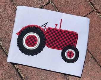 Old Fashioned Tractor applique embroidery design download for embroidery machine