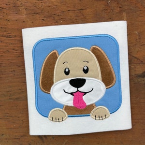 Dog looking out window applique embroidery design download for embroidery machine