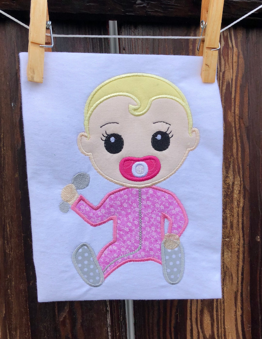 Baby Applique Embroidery Design for Machine (digital Download) - Etsy