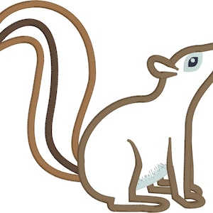 squirrel  applique  embroidery design download for embroidery machine, woodland animal theme