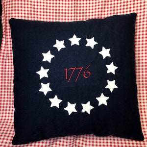13 Sterne Kolonial Zickzack Applikation Stickmuster Download für Stickmaschine,