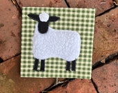 Country Sheep Zigzag Applique Embroidery design download for embroidery machine,