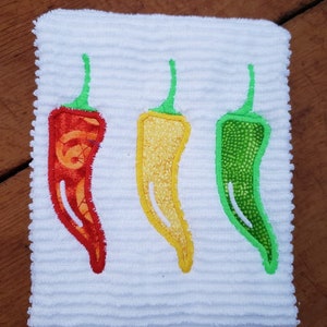 Chili peppers  applique embroidery design download for embroidery machine