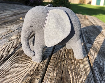 ITH Baby Elephant Stuffy Plushy embroidery design file for use with an embroidery machine