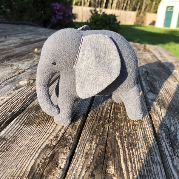 ITH Baby Elephant Stuffy Plushy embroidery design file for use with an embroidery machine