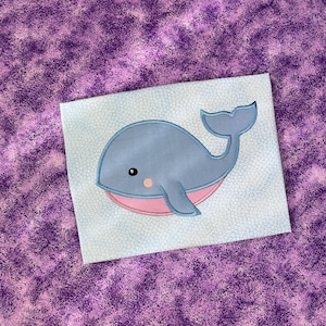 Whale baby Nautical Appliqué Embroidery Design download for embroidery machine