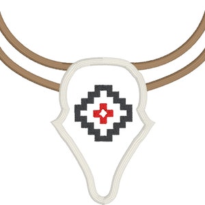 skull applique design download for embroidery machine, longhorn, cattle, Southwest design, dessert skull,