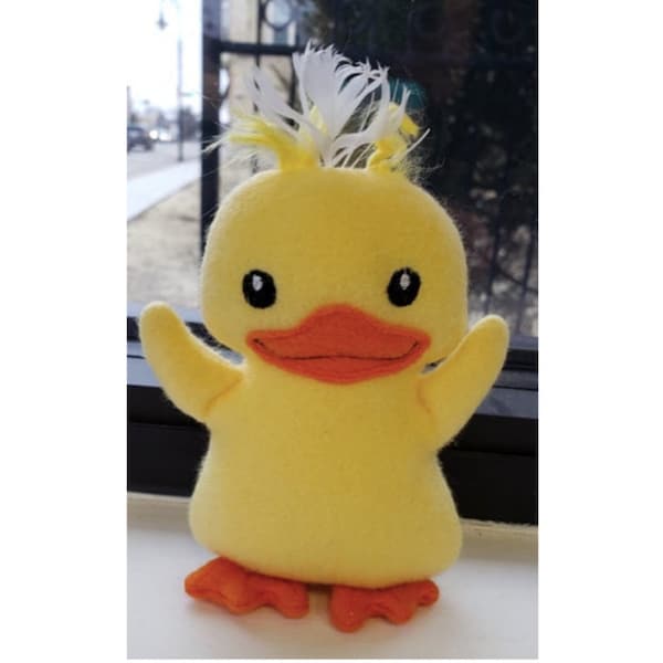 ITH Duck Easter Plushie embroidery design file for use with an embroidery machine