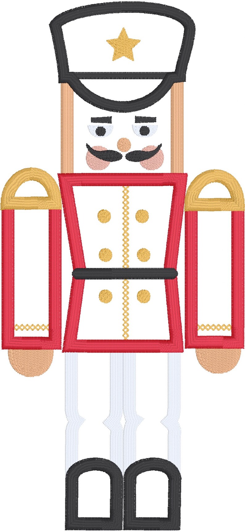 Nutcracker applique embroidery design download for embroidery  etsy Nutcracker applique embroidery design download for embroidery  etsy