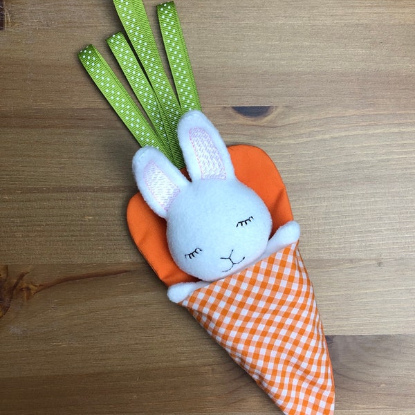 ITH Bedtime Bunny Oster Plushie Stickmusterdatei zum Verwenden mit der Stickmaschine