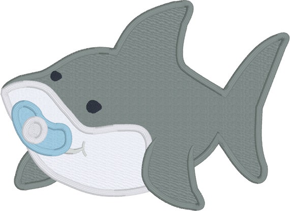 Baby Shark Appliqué Embroidery Design download for embroidery machine