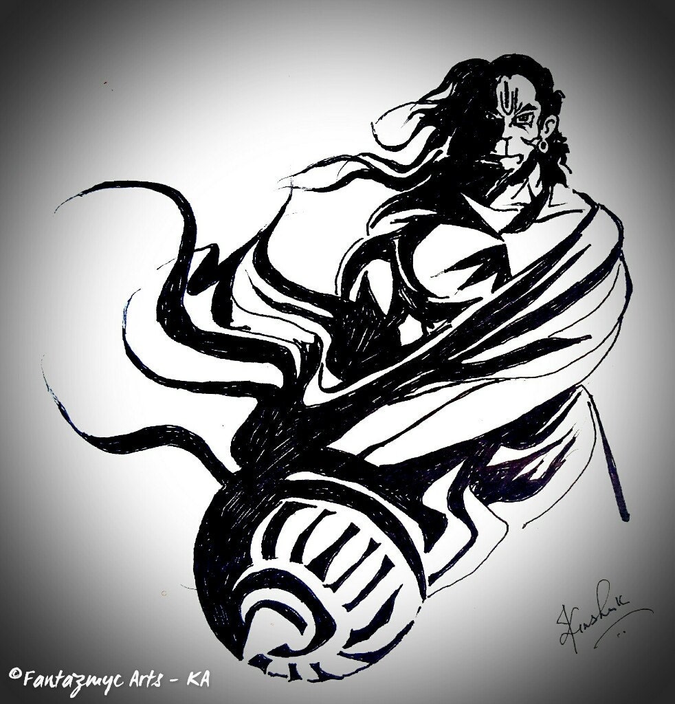 Hanuman From Hindu Mythology Etsy