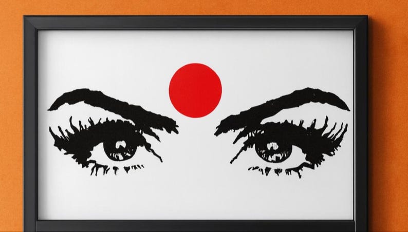 Piccolo Bindi Rosso: Adesivo Indiano per la Fronte immagine 3