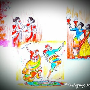 Dandiya to Dhunuchi Naach - Gujarat to Bengal