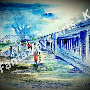 Monsoon Train ride with Mother