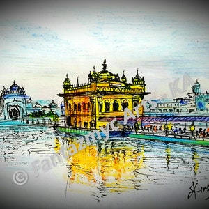 Golden Temple Amritsar Print: Sikh Gurudwara India Travel (Digital Download)