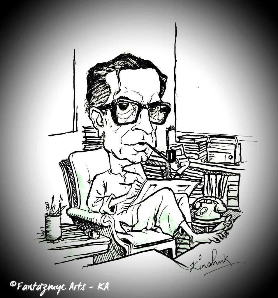 Satyajit Ray,Oscar,cinema,Bengali,historical figure,director,Bengal,movie buff gift,movie lover,movie stickers,filmmaker,desi art,tollywood