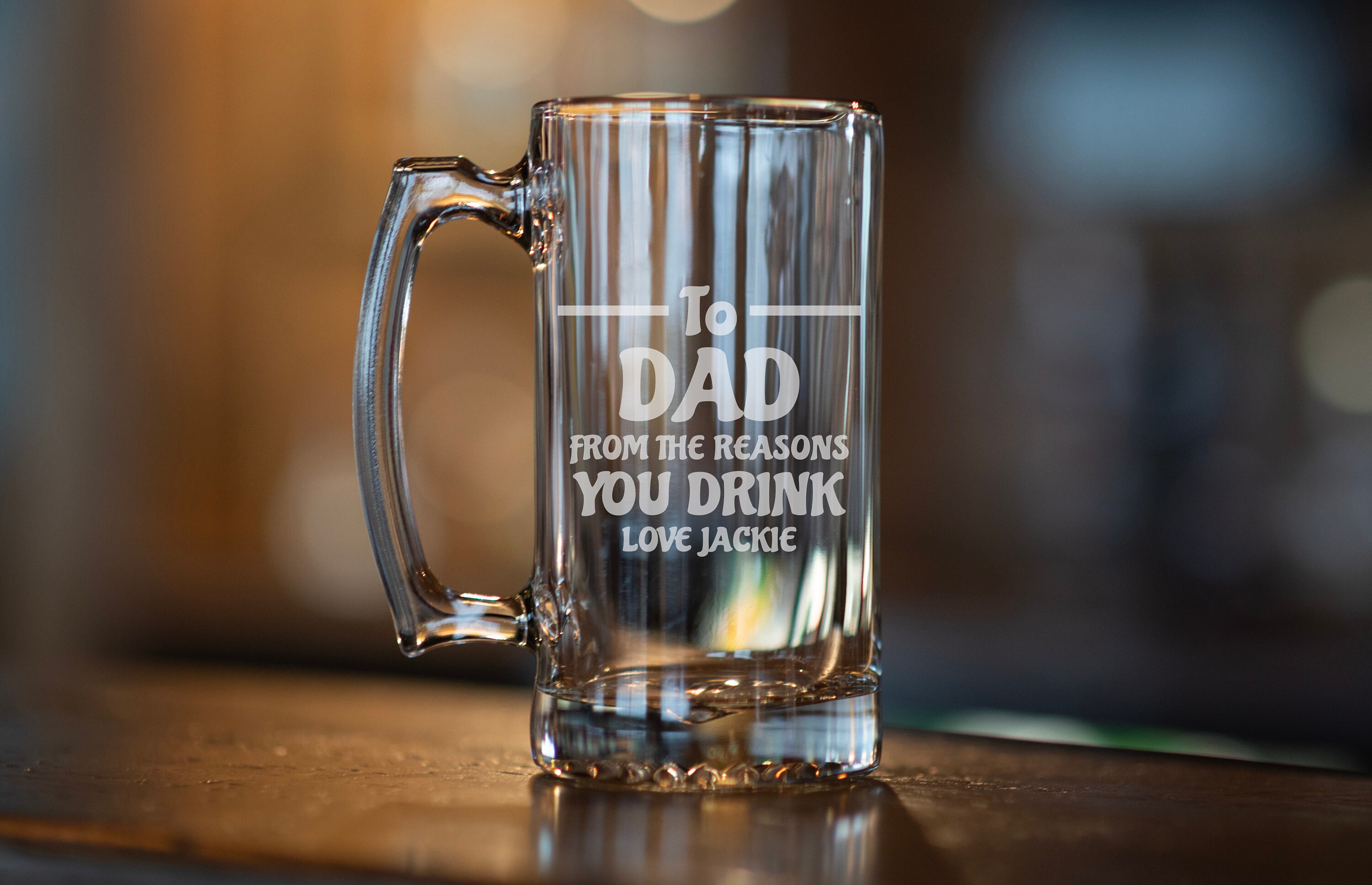 Custom Etched Beer Mug 26.5 oz Personalized Name Perfect for Etsy