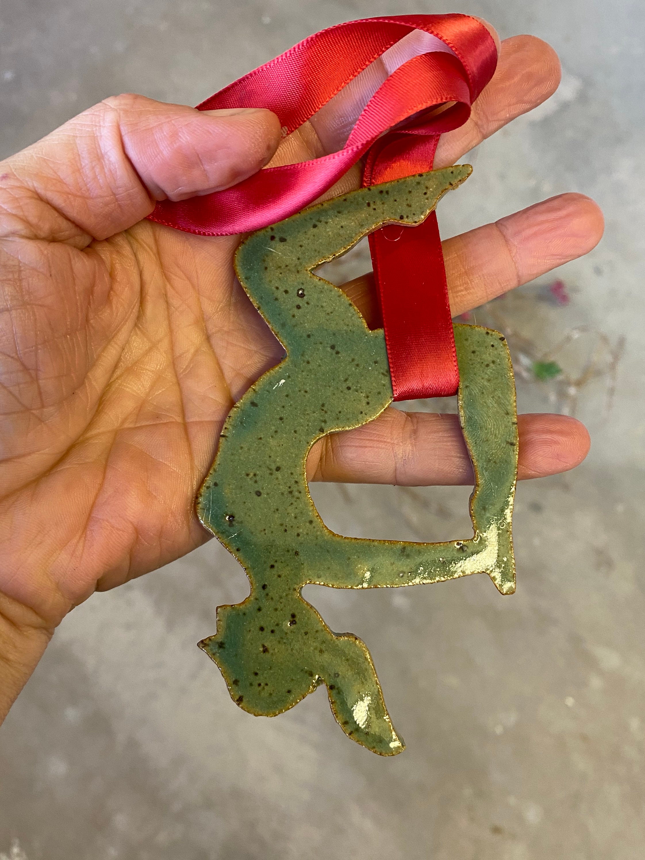 Aerial yoga christmas ornament aerial hammocks silks holiday Etsy