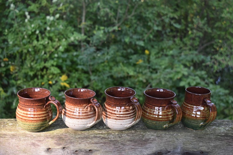 Handmade stoneware coffee mug ceramic mug clay cup