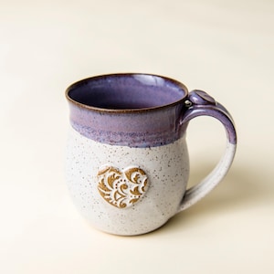 Ceramic Coffee Mug Pottery valentine's day  heart mug love