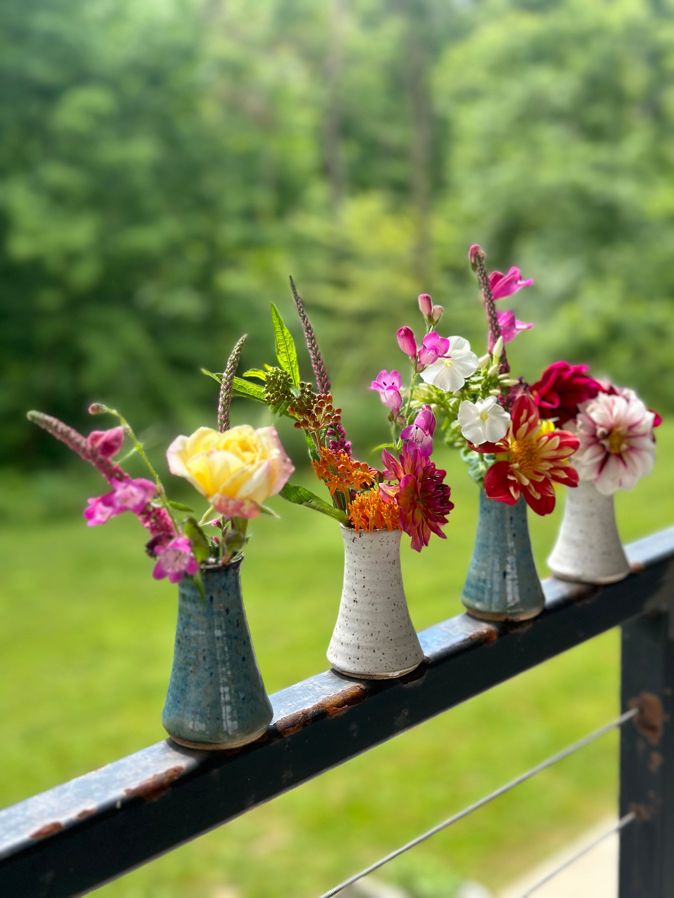 small flower vase pottery clay ceramic