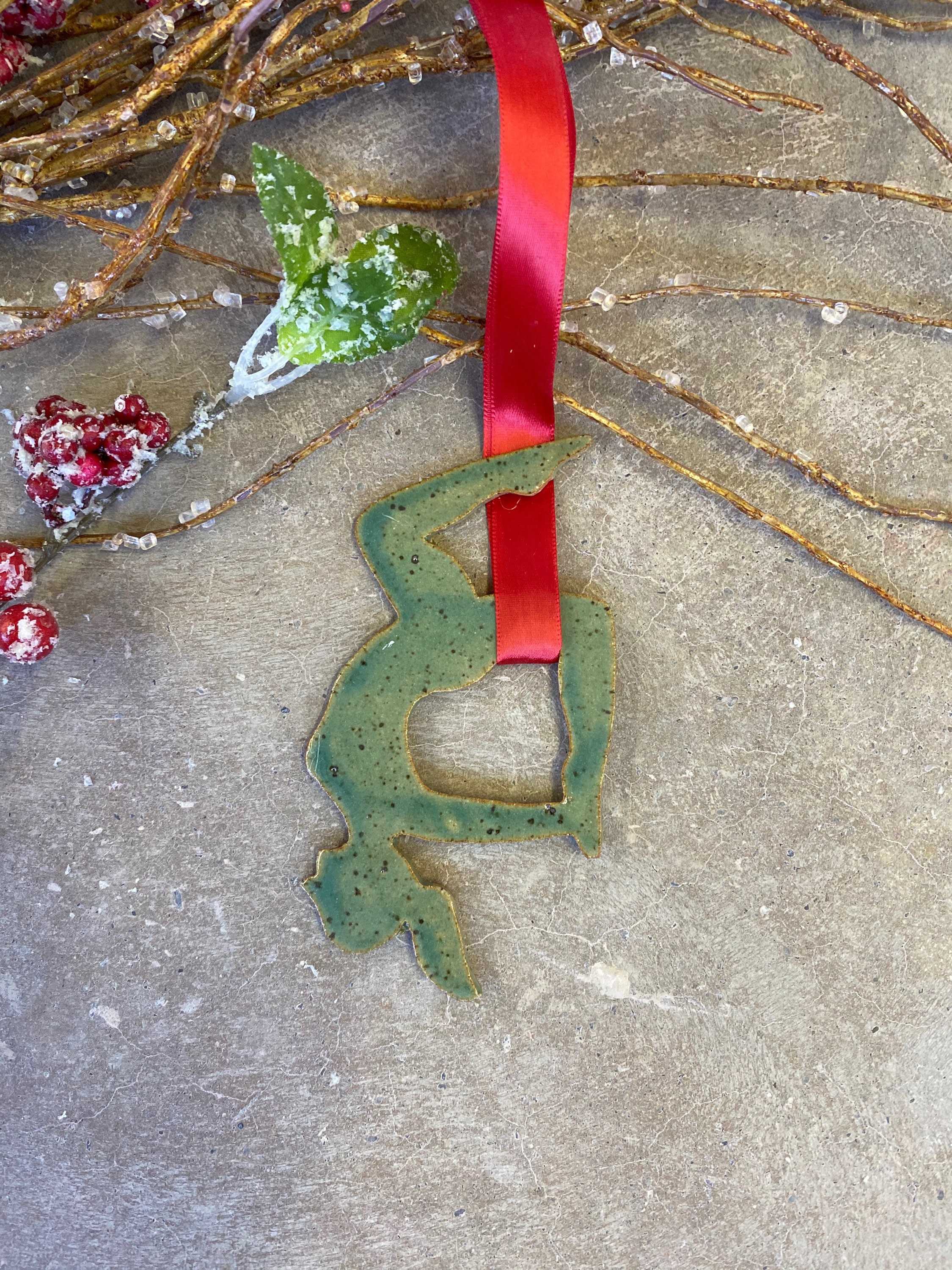 Aerial yoga christmas ornament aerial hammocks silks holiday Etsy