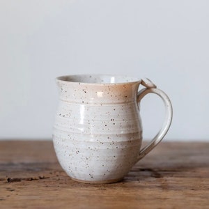 Speckled White Ceramic Mug