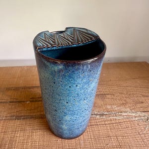 Stoneware Travel Mug: Mountain Coffee Mug, Pottery To Go