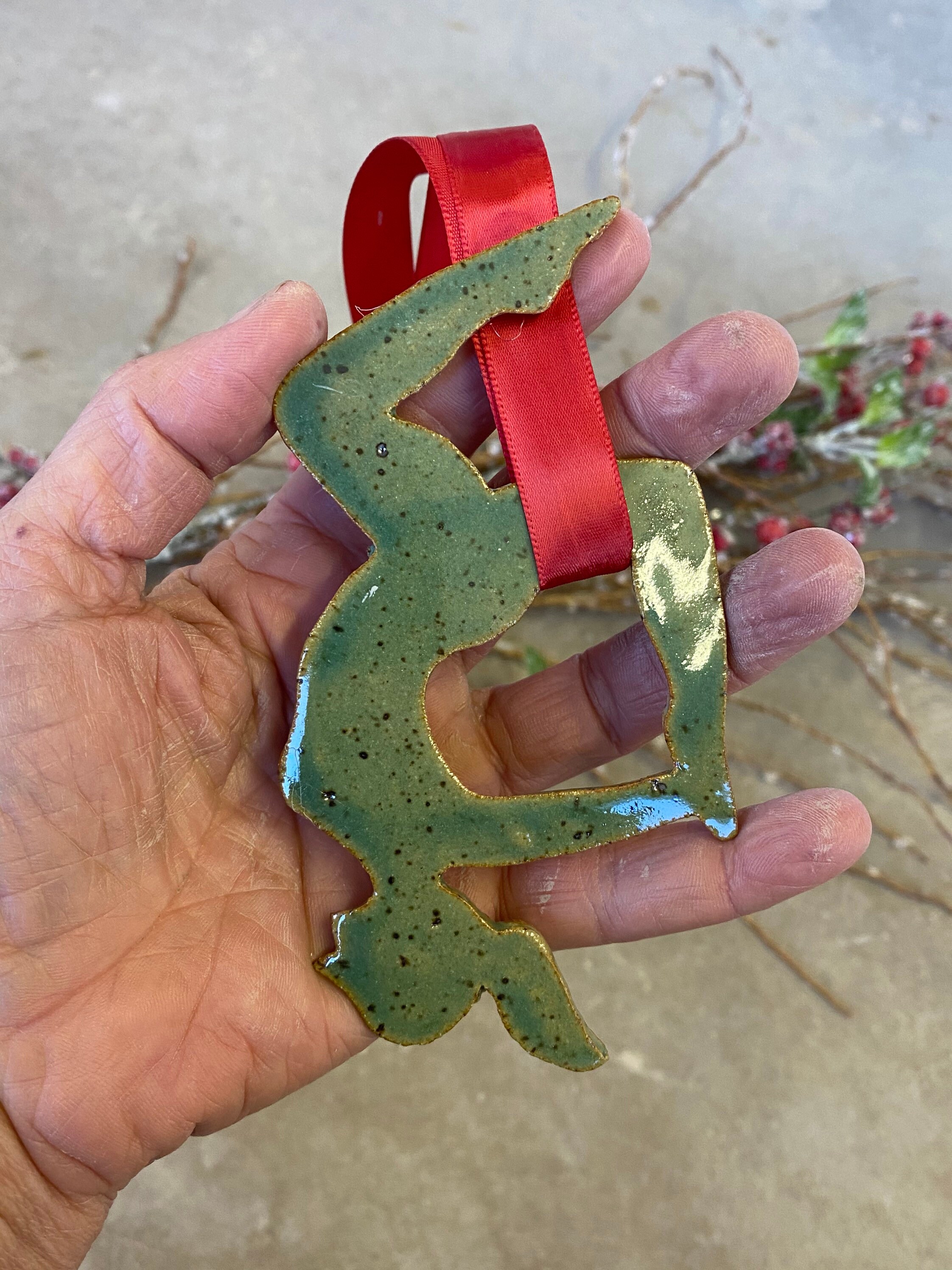 Aerial yoga christmas ornament aerial hammocks silks holiday Etsy