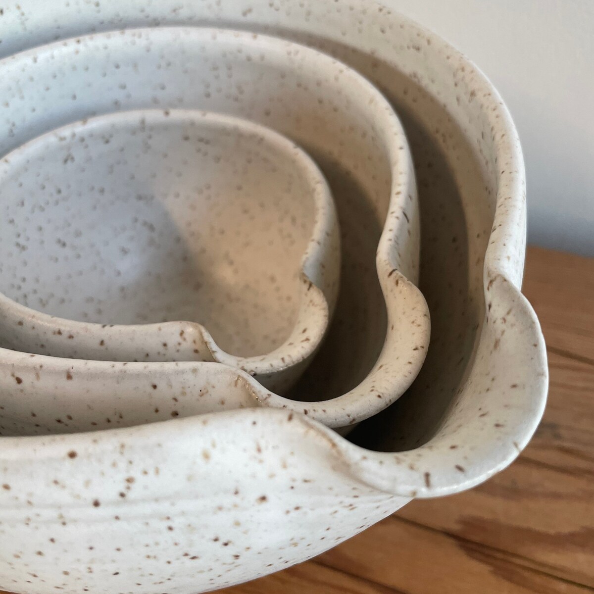 Set of 3 Hand Thrown Stoneware Mixing Bowls Batter Bowl Pottery - Etsy Mexico