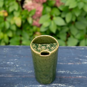 monstera ceramic travel mug pottery coffee mug ceramic cup