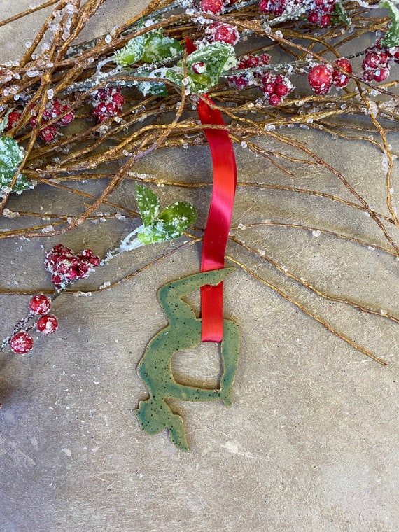Aerial yoga christmas ornament aerial hammocks silks holiday Etsy