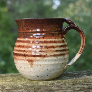 Handmade stoneware coffee mug ceramic mug clay cup