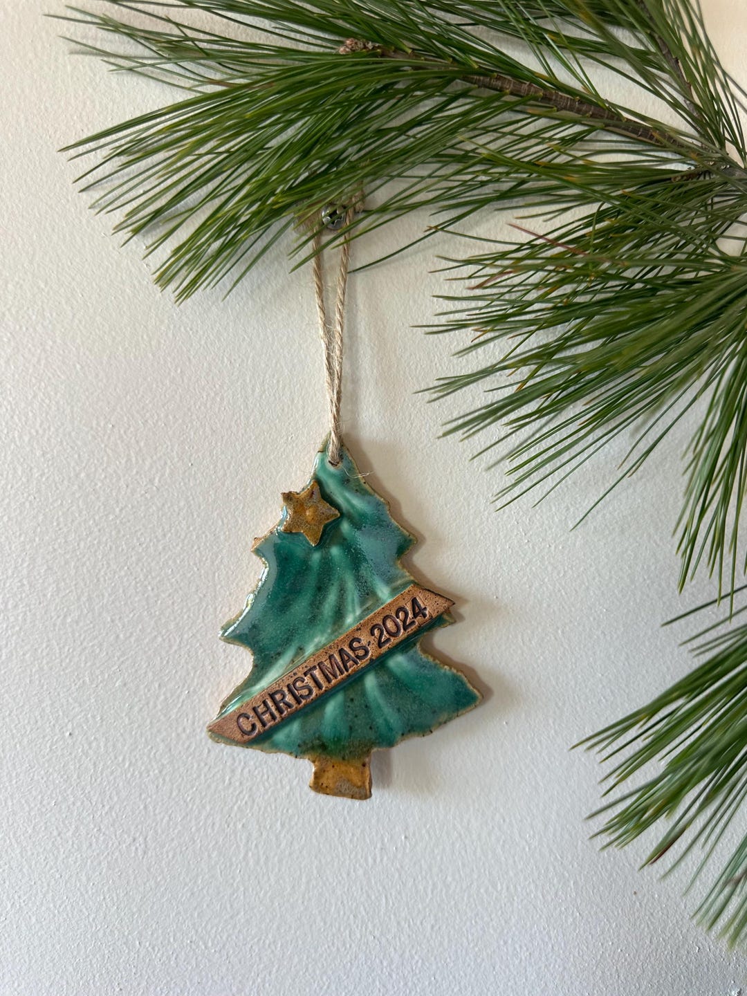 SALE Christmas 2024 Holiday Dates Ornament Stoneware Clay Etsy