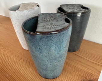 The Libby Travel Mug hand thrown ceramic mug cup