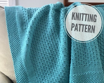 Dance on the Breeze Blanket KNITTING PATTERN for Worsted Yarn (PDF Pattern)