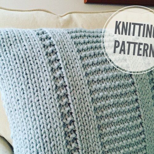 Bulky Pillow Crochet PATTERN Quick Chunky Cushion Cover Easy Etsy