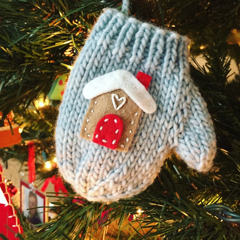 Knitting PATTERN / Mitten Christmas Ornament / Quick Knit / Etsy