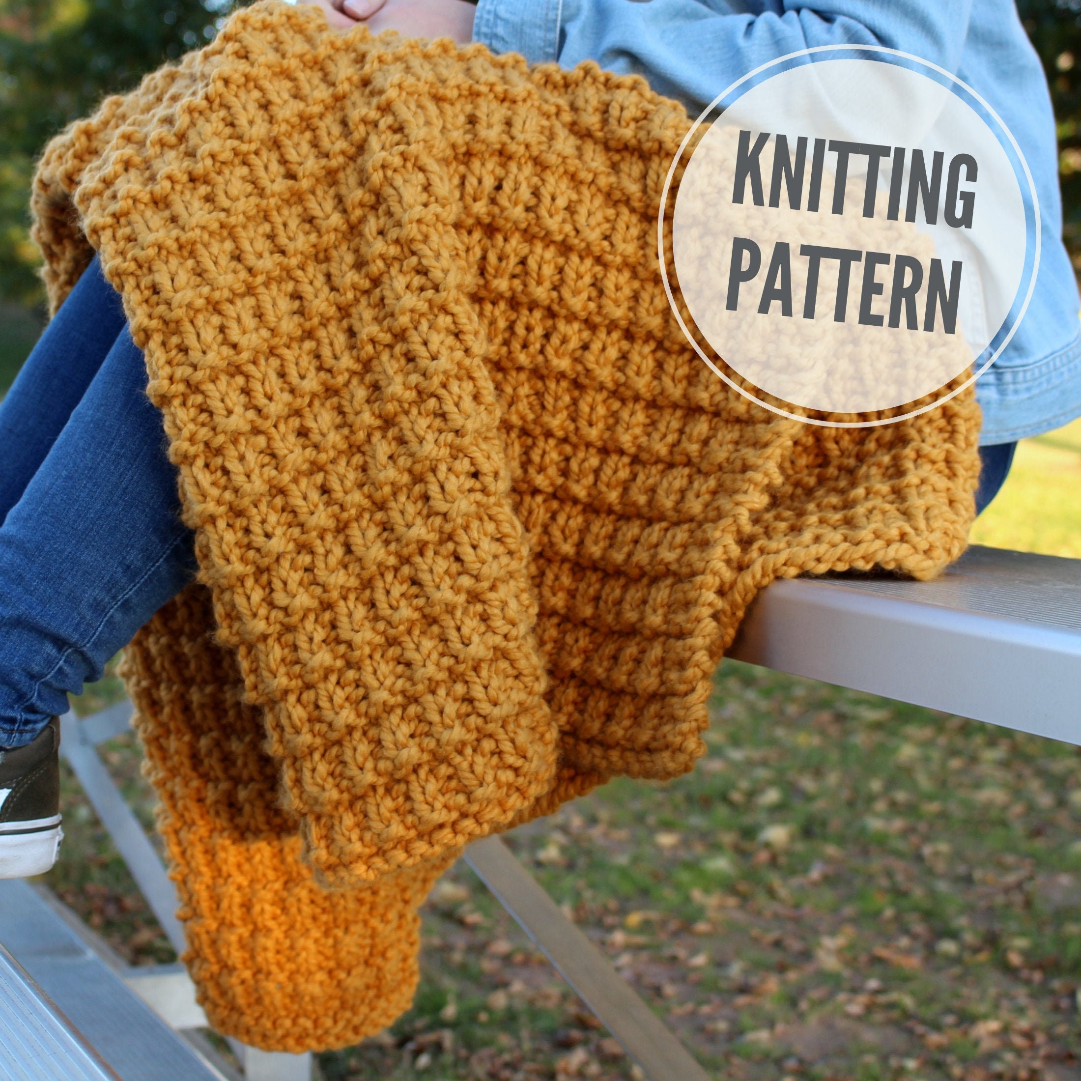Blanket Scarf KNITTING PATTERN / Game Time / Chunky Knitting Etsy