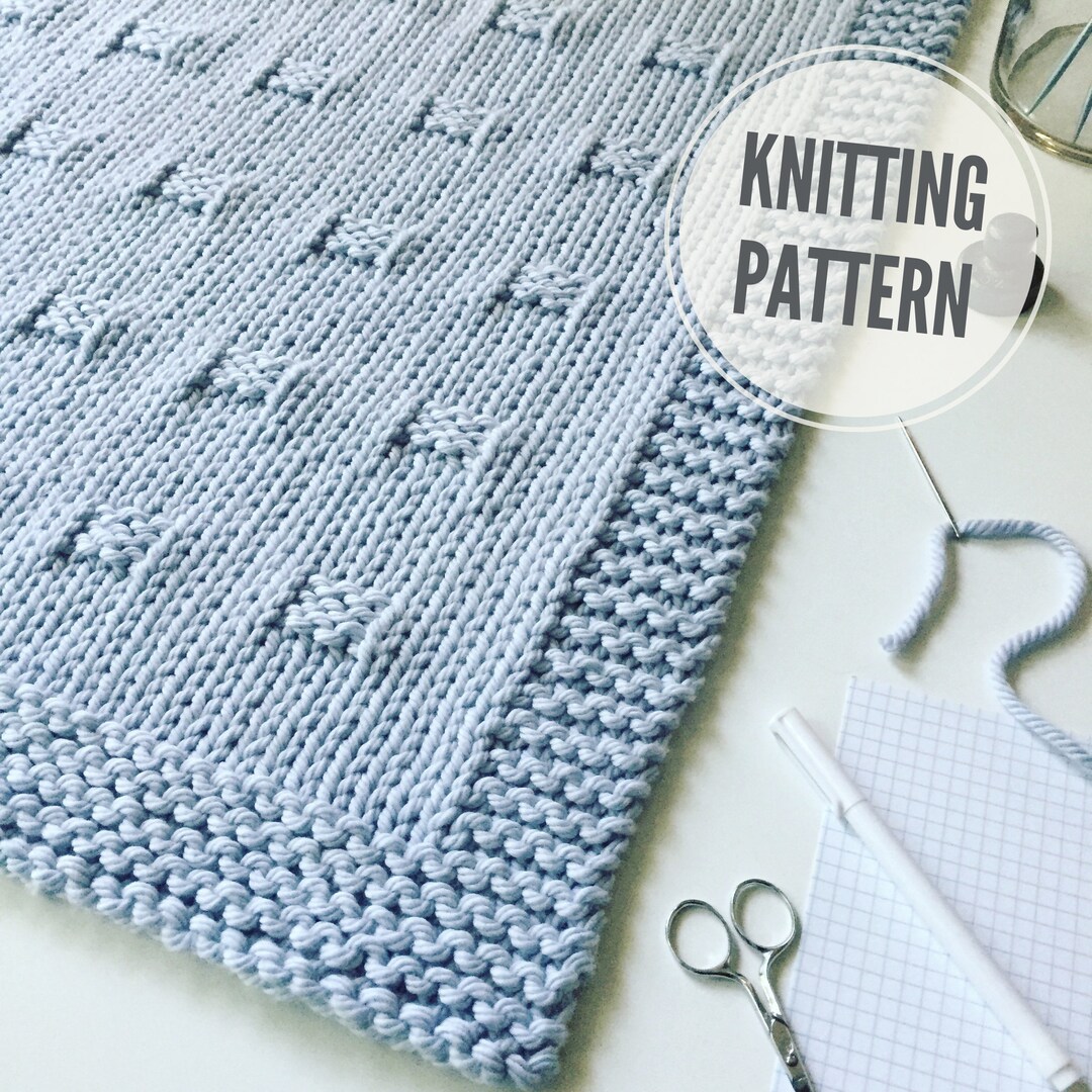 Blanket KNITTING PATTERN / Graph Paper / Chunky Throw Knit Pattern