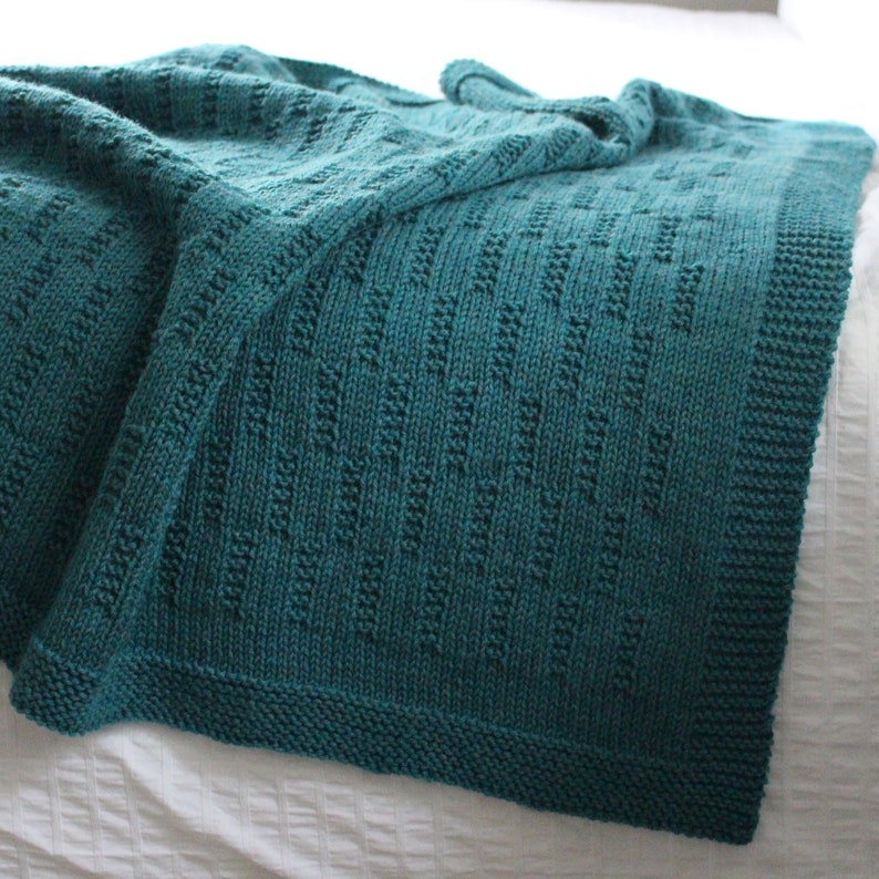 Blanket KNITTING PATTERN / Prairie Fields / Throw Knitting - Etsy Canada
