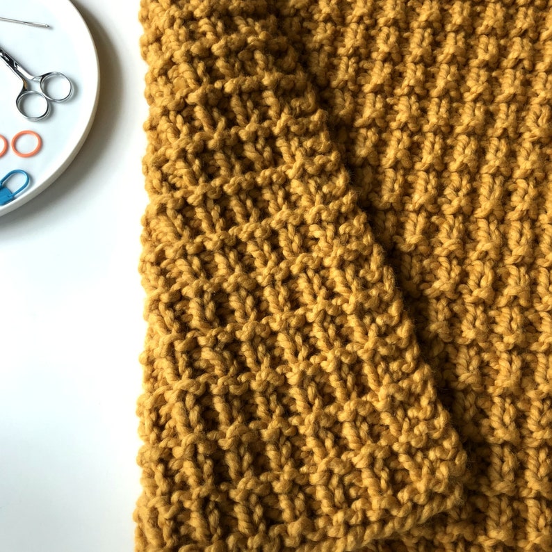 Blanket KNITTING PATTERN / Game Time / Reversible Afghan Etsy