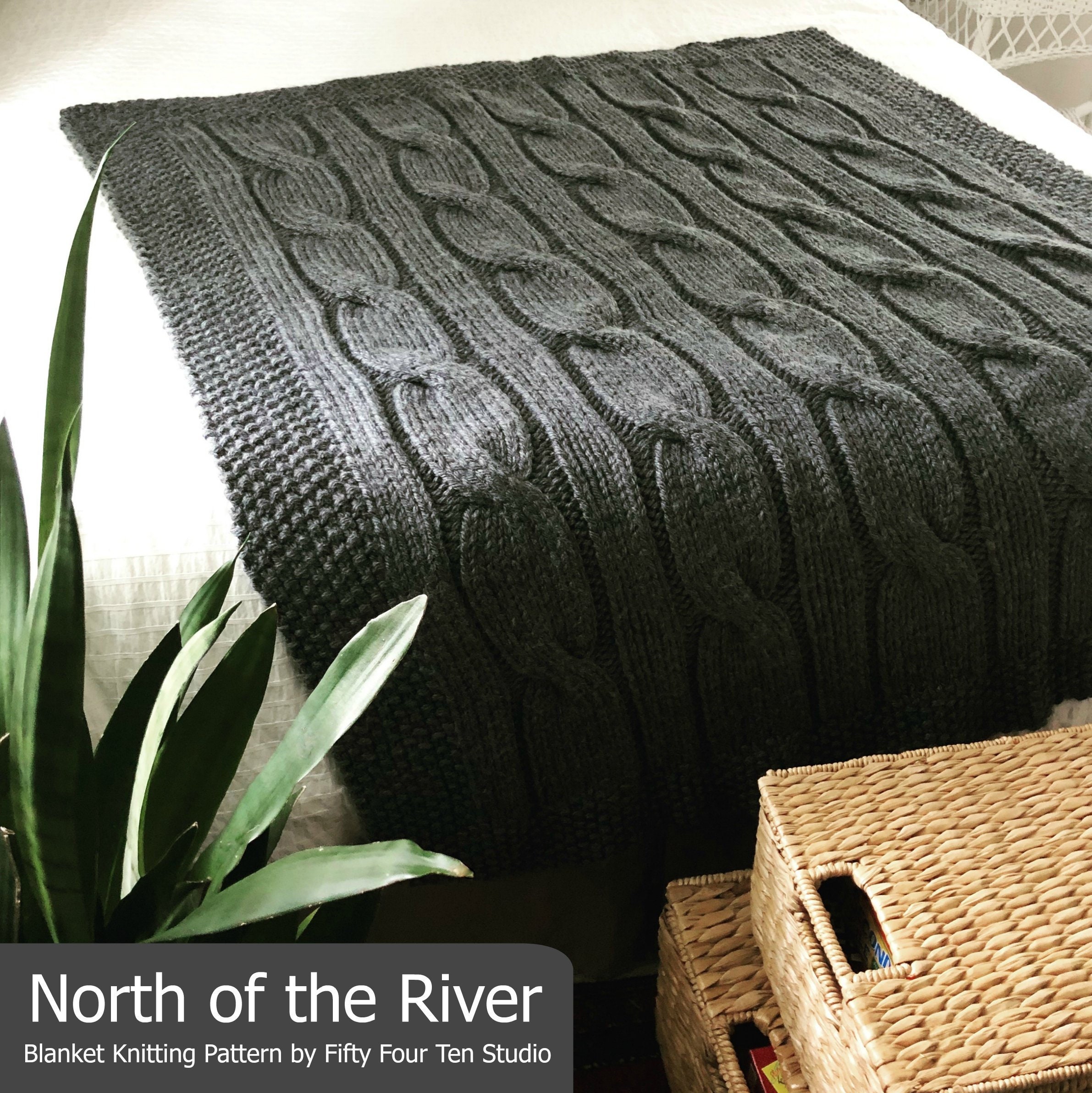 Blanket KNITTING PATTERN / North of the River / Cable / Throw Etsy