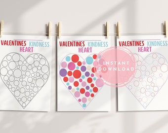 Valentines Day Kindness Chart / Kindness Tracker / Kindness Chart / Set of 3 PDF Downloads