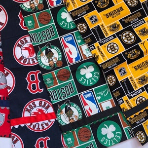 New England Patriots, Boston Red Sox, Boston Celtics, or Boston Bruins Accent Pillow / Travel Pillow