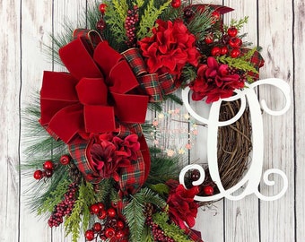 beautiful christmas wreath holiday wreath christmas plaid monogram holiday greenery wreath christmas wreath winter wreath preorders - Christmas Wreaths Etsy beautiful christmas wreath holiday wreath christmas plaid monogram holiday greenery wreath christmas wreath winter wreath preorders - Christmas Wreaths Etsy