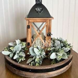 Tiered Tray Greenery Decor / Greenery Decor Filler / Farmhouse Tray Decor / Dough Bowl Filler Decor / Tiered Tray 3-Piece Bundle