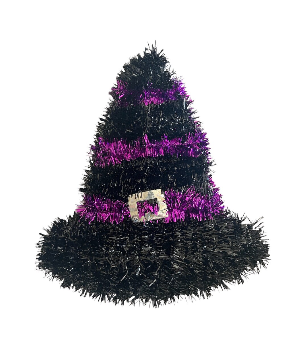Witch Hat Tinsel Halloween Decor, Halloween Signs, Halloween Wall Decoration, Witch Signs