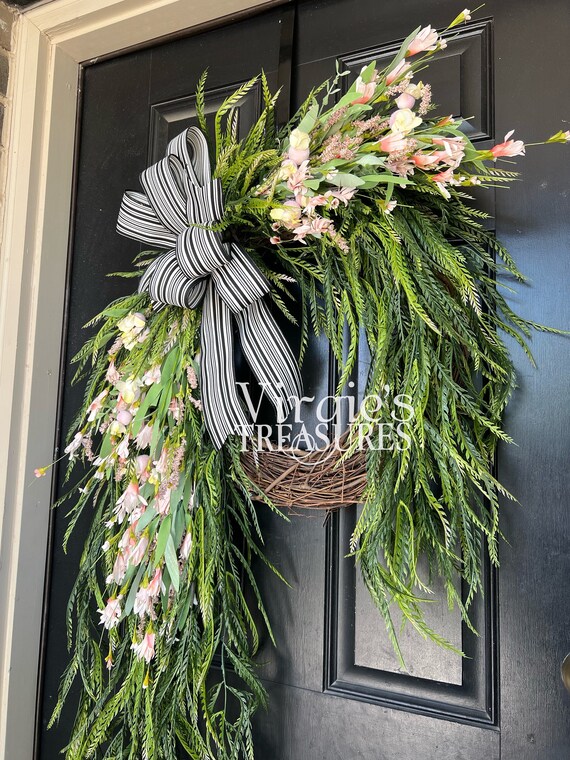 Saw Grass Wreath / Greenery Wreath / Summer Wreath / Spring Wreath